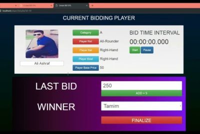 Streamlining the Cricket Auction Bidding Process: Optimizing Efficiency and Fairness