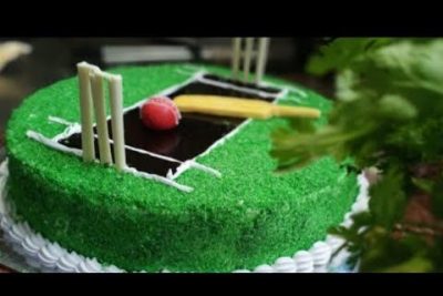Cricket Field Cake: A Winning Design for Sports Lovers